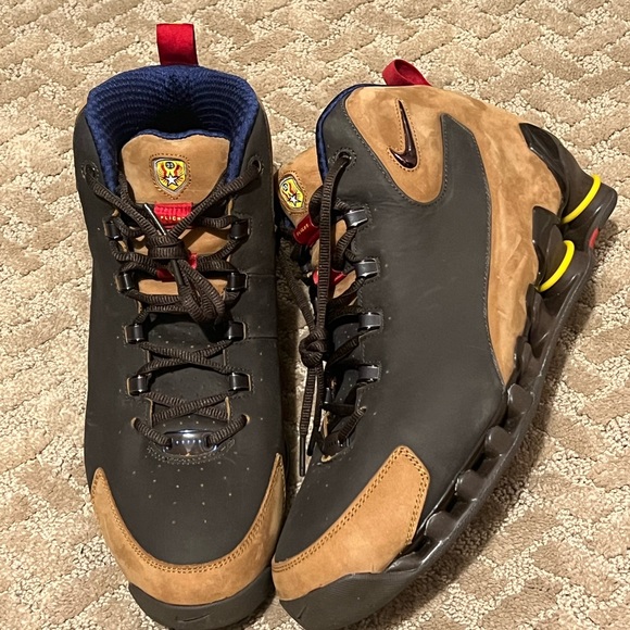 NIKE SHOX VC 3 III “TUSKEGEE AIRMEN” DESERT BROWN/RED MENS SIZE 12 (310270-221) - Picture 3 of 10